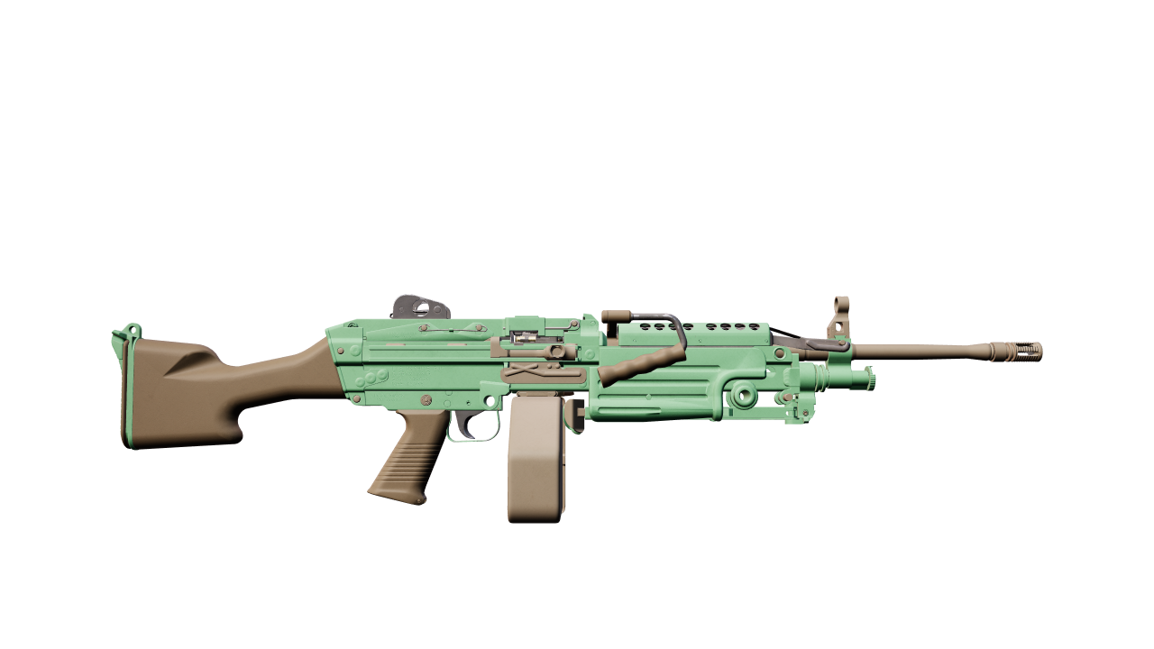Back view of M249 | Jungle