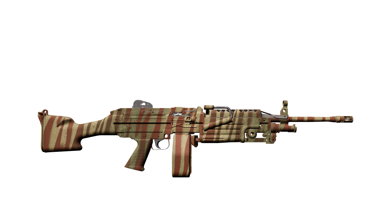 Back view of M249 | Predator