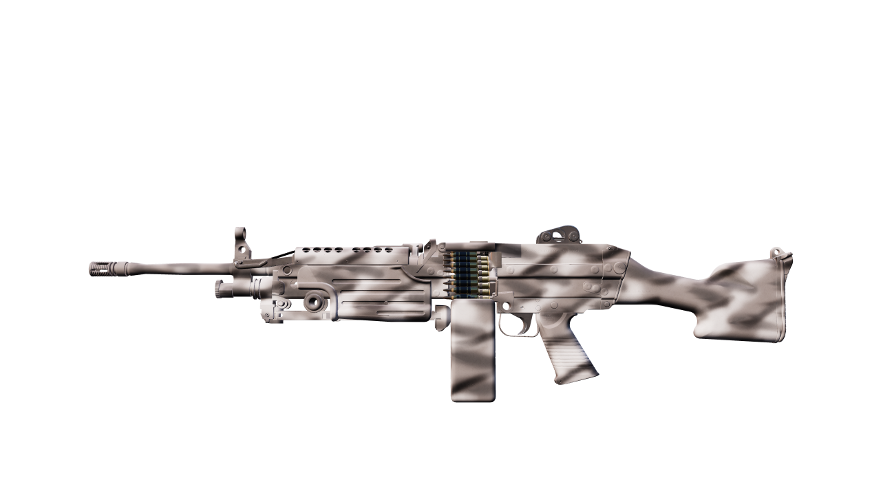 Front view of M249 | Contrast Spray
