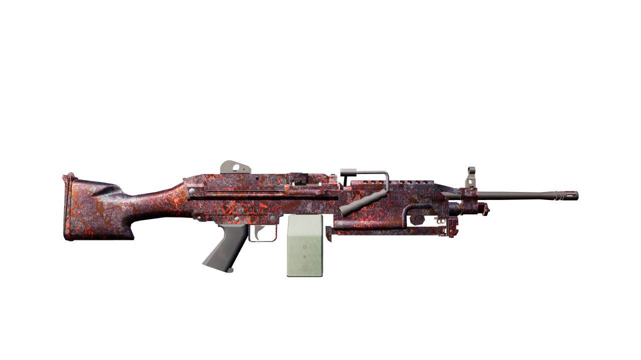Back view of M249 | Magma