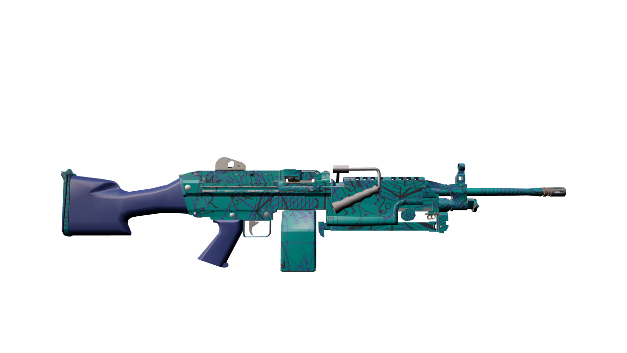 Back view of M249 | Shipping Forecast