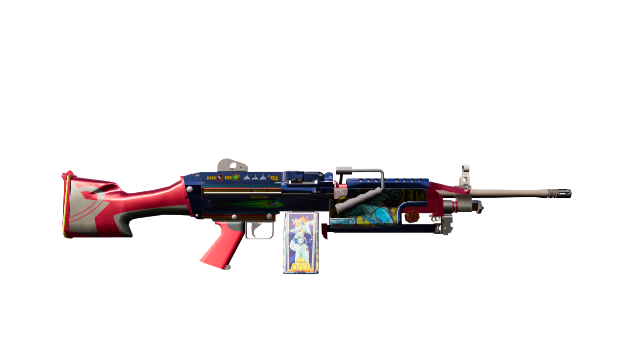 Back view of M249 | Nebula Crusader