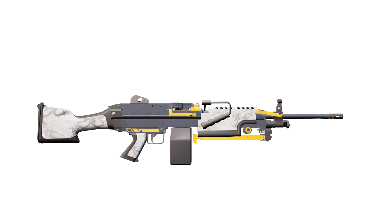 Back view of M249 | Spectre