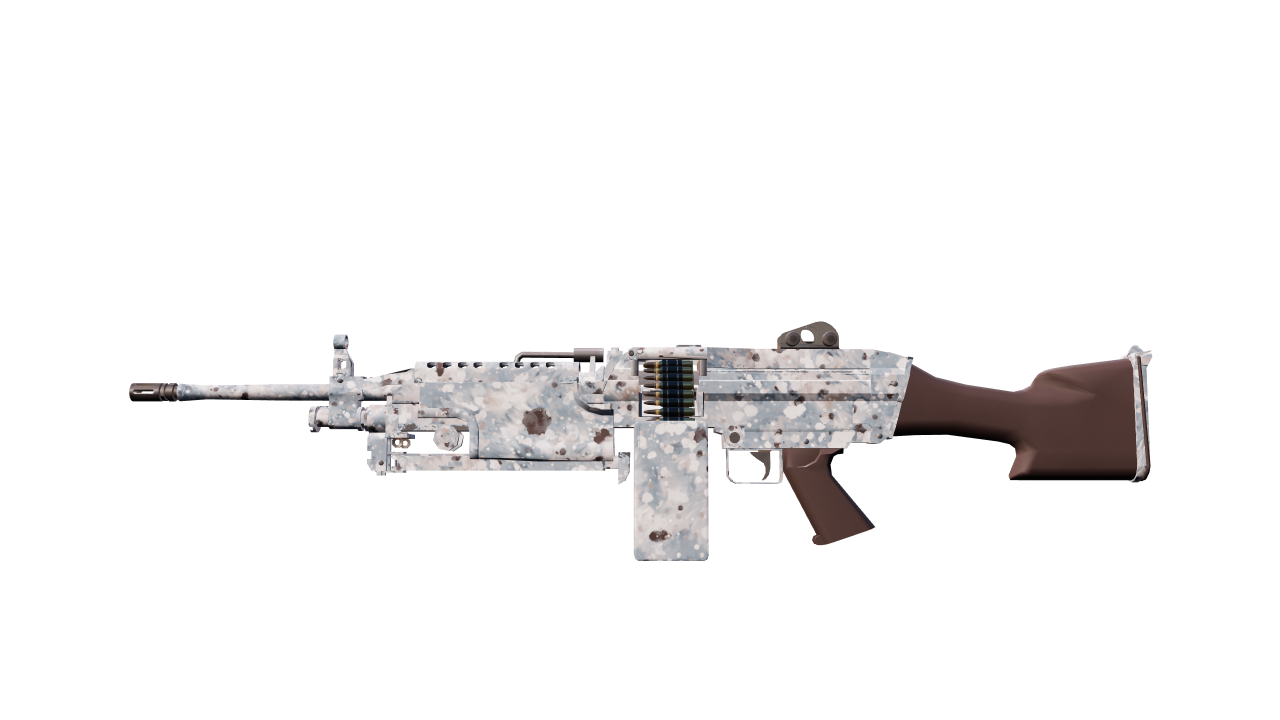 Front view of M249 | Blizzard Marbleized