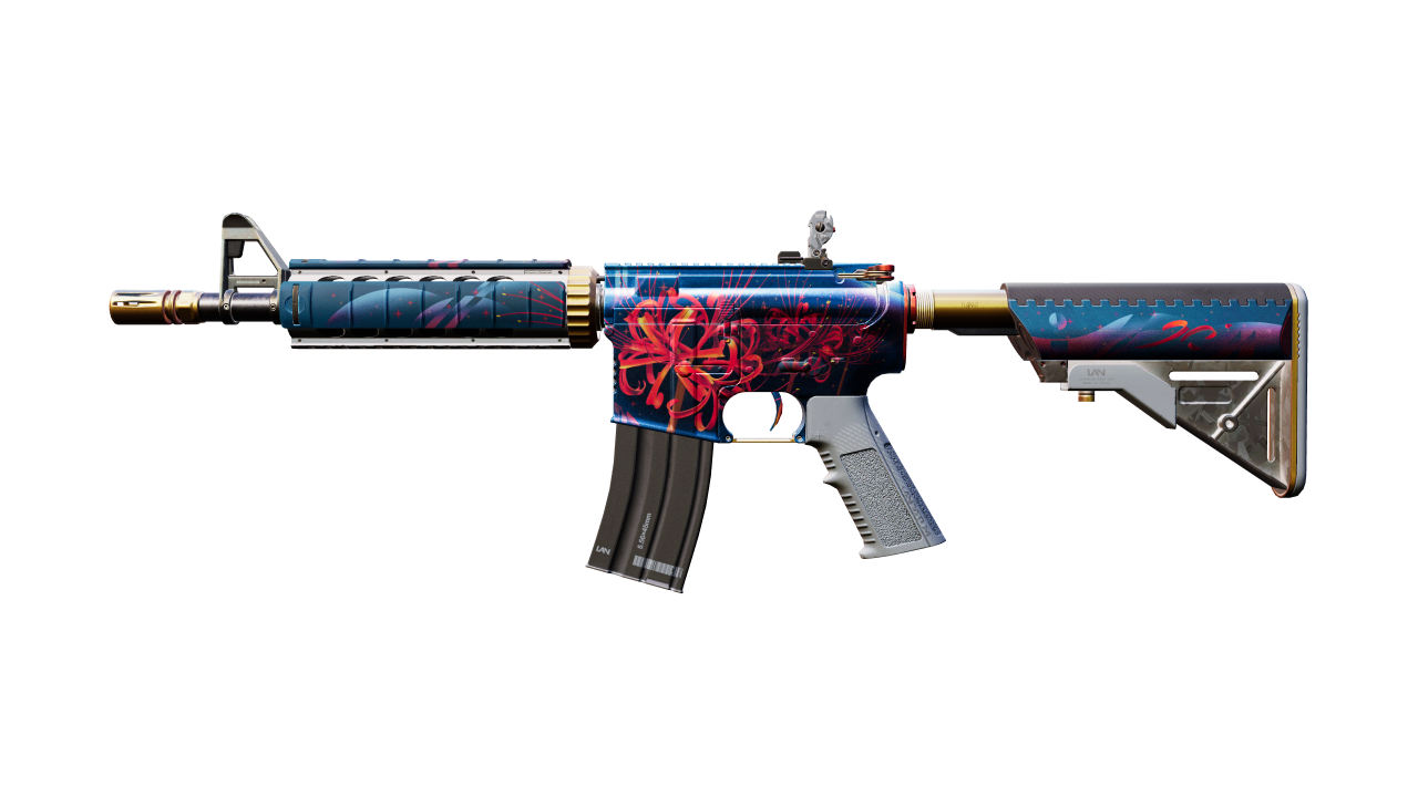 Front view of M4A4 | Spider Lily