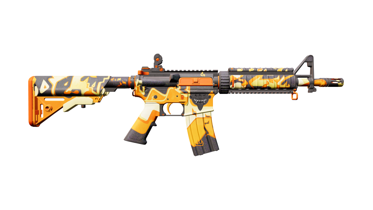 Back view of M4A4 | Hellish