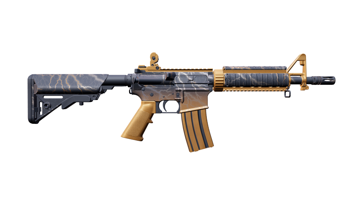 Back view of M4A4 | Sheet Lightning