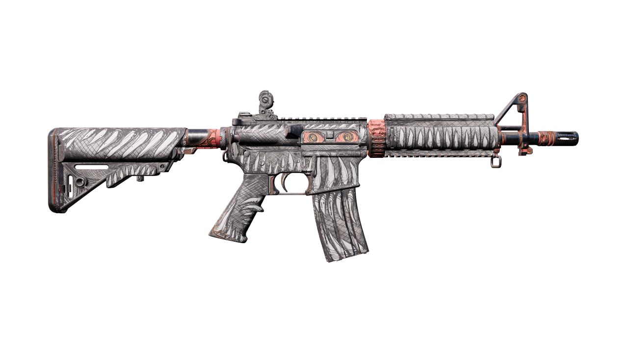 Back view of M4A4 | Zubastick