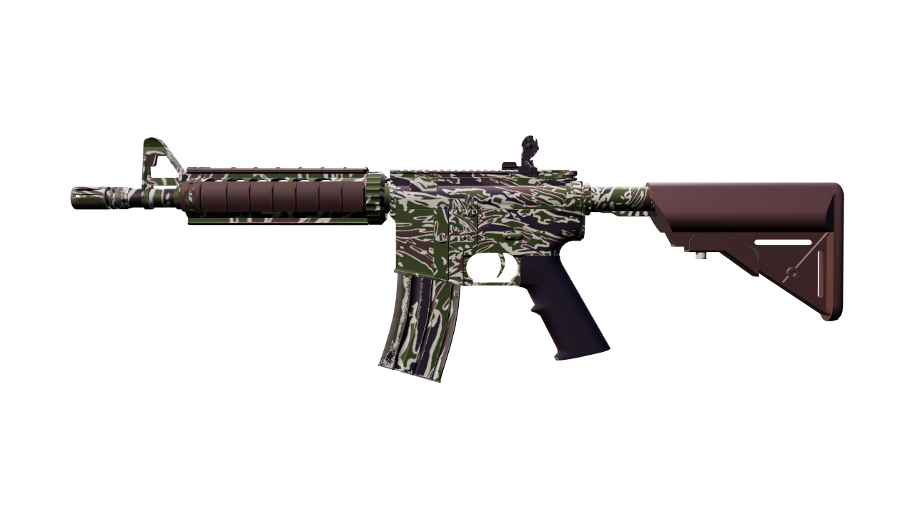 Front view of M4A4 | Jungle Tiger