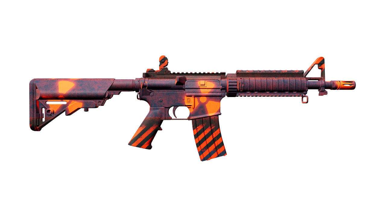 Back view of M4A4 | Radiation Hazard