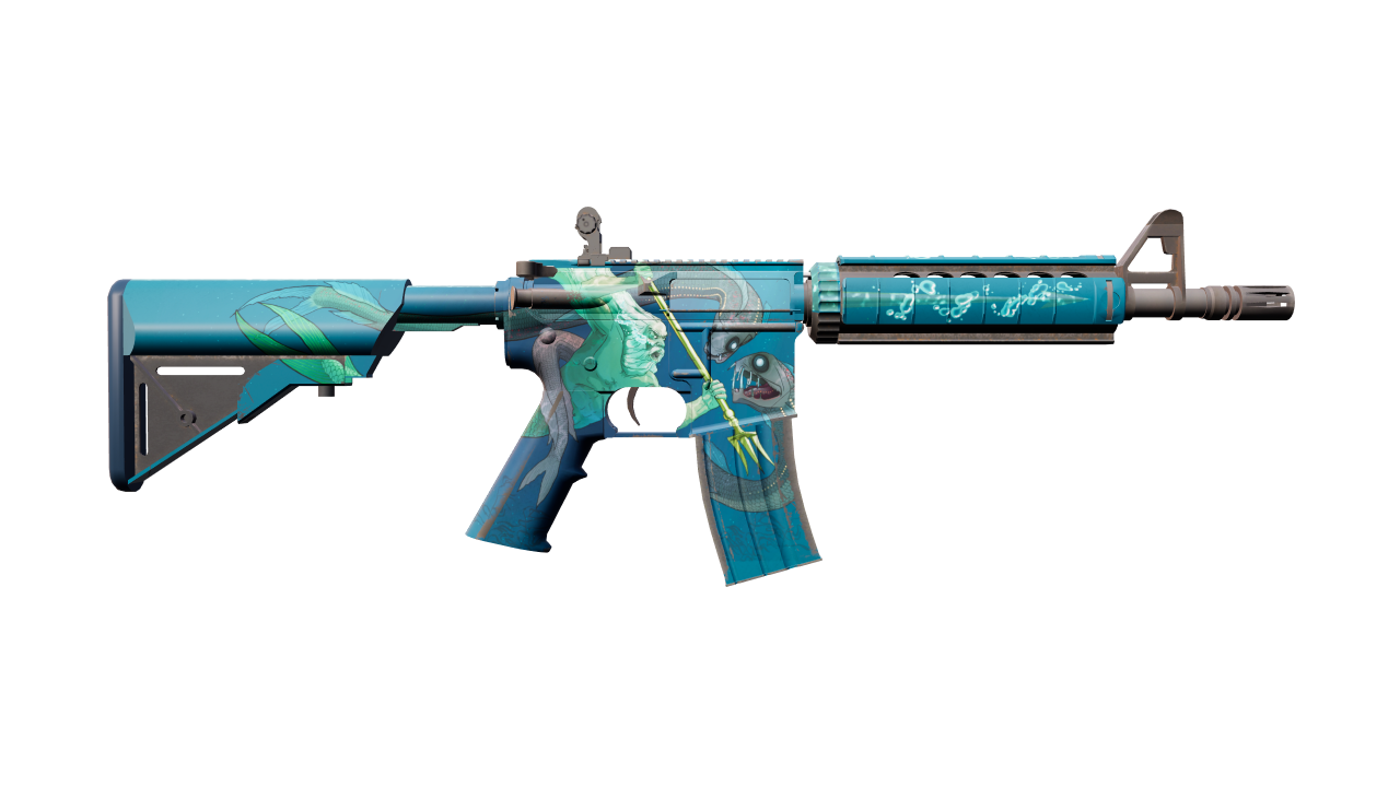 Back view of M4A4 | Poseidon
