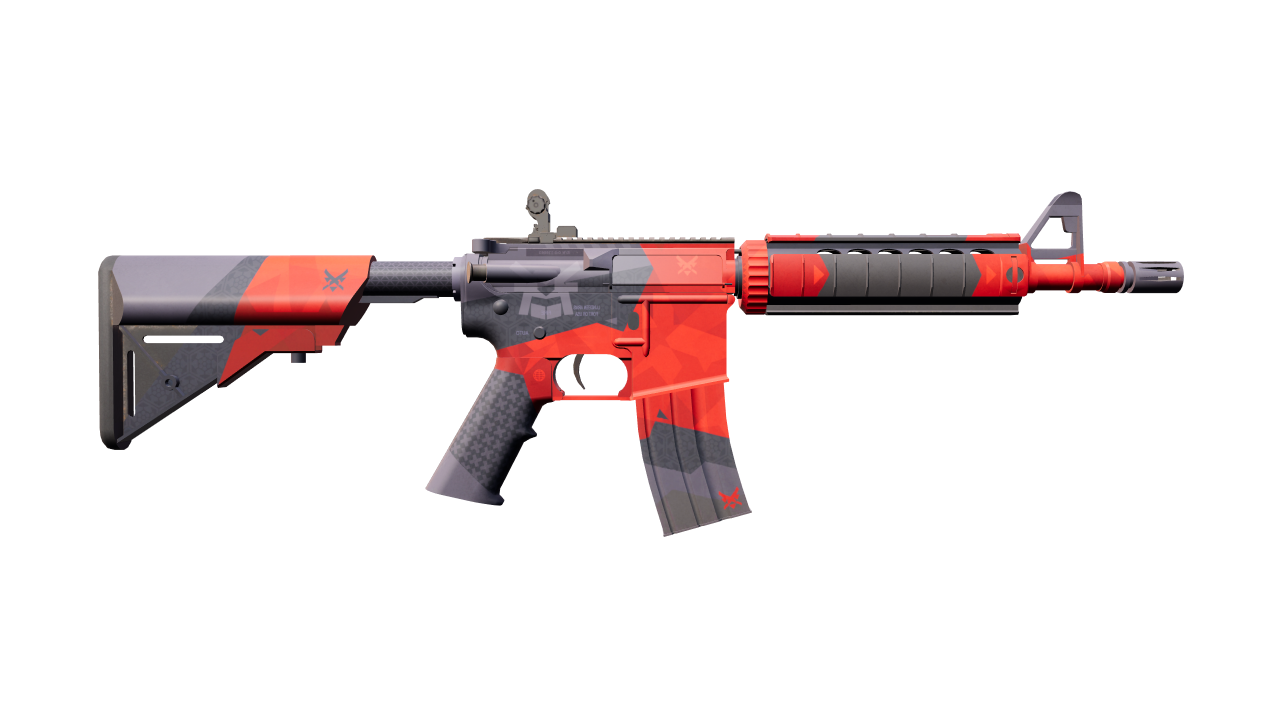 Back view of M4A4 | Evil Daimyo