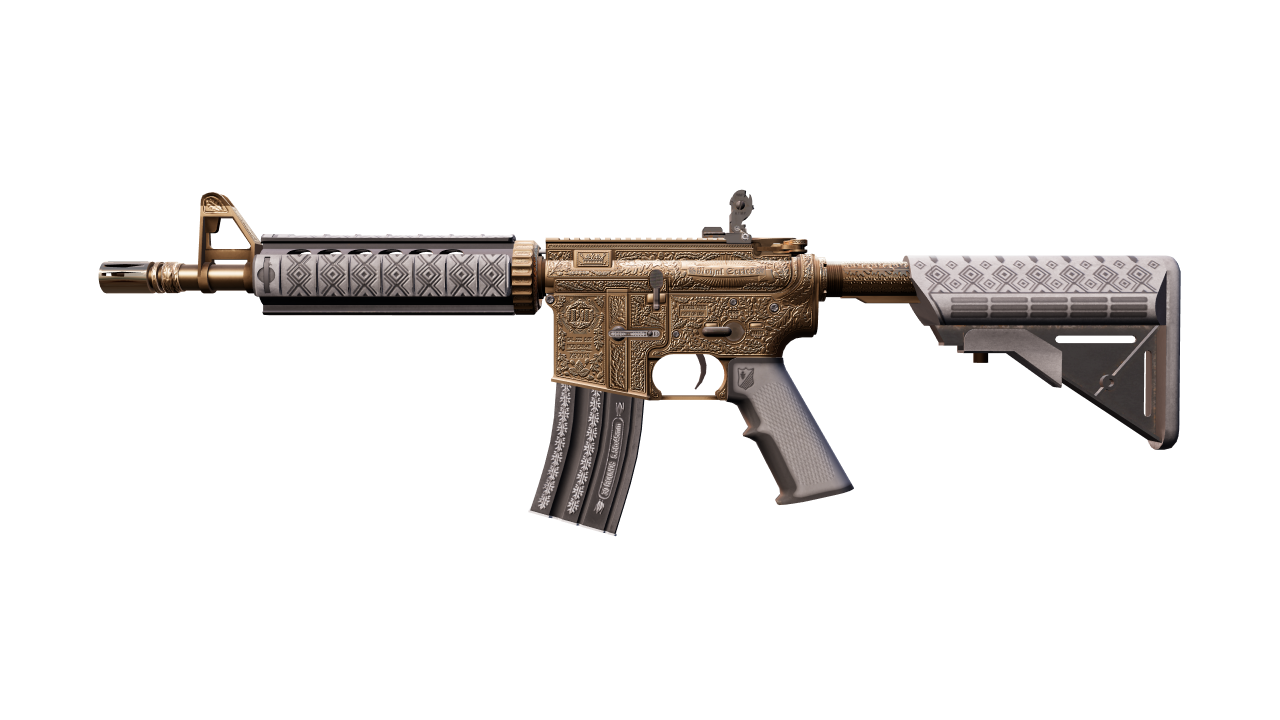 Front view of M4A4 | Royal Paladin