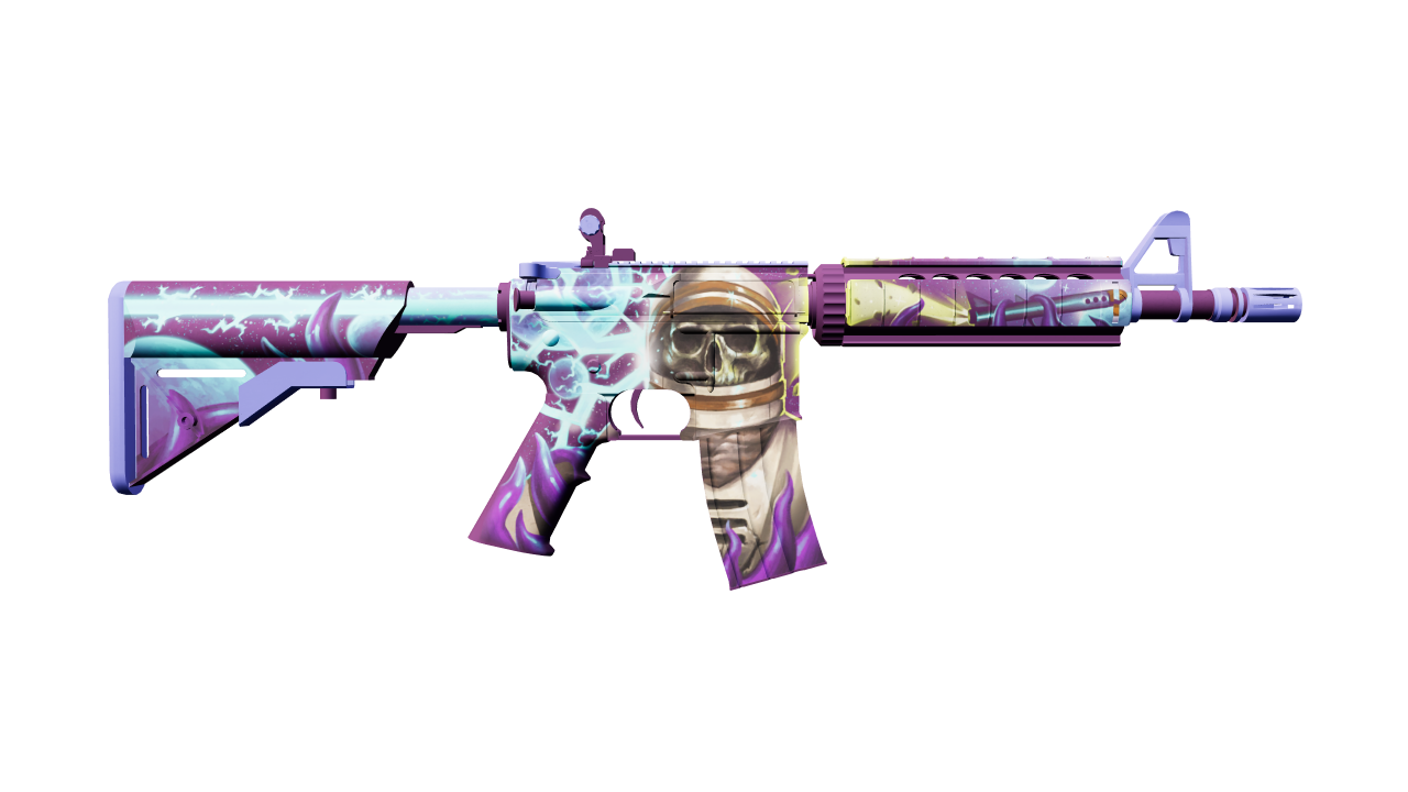 Back view of M4A4 | Desolate Space