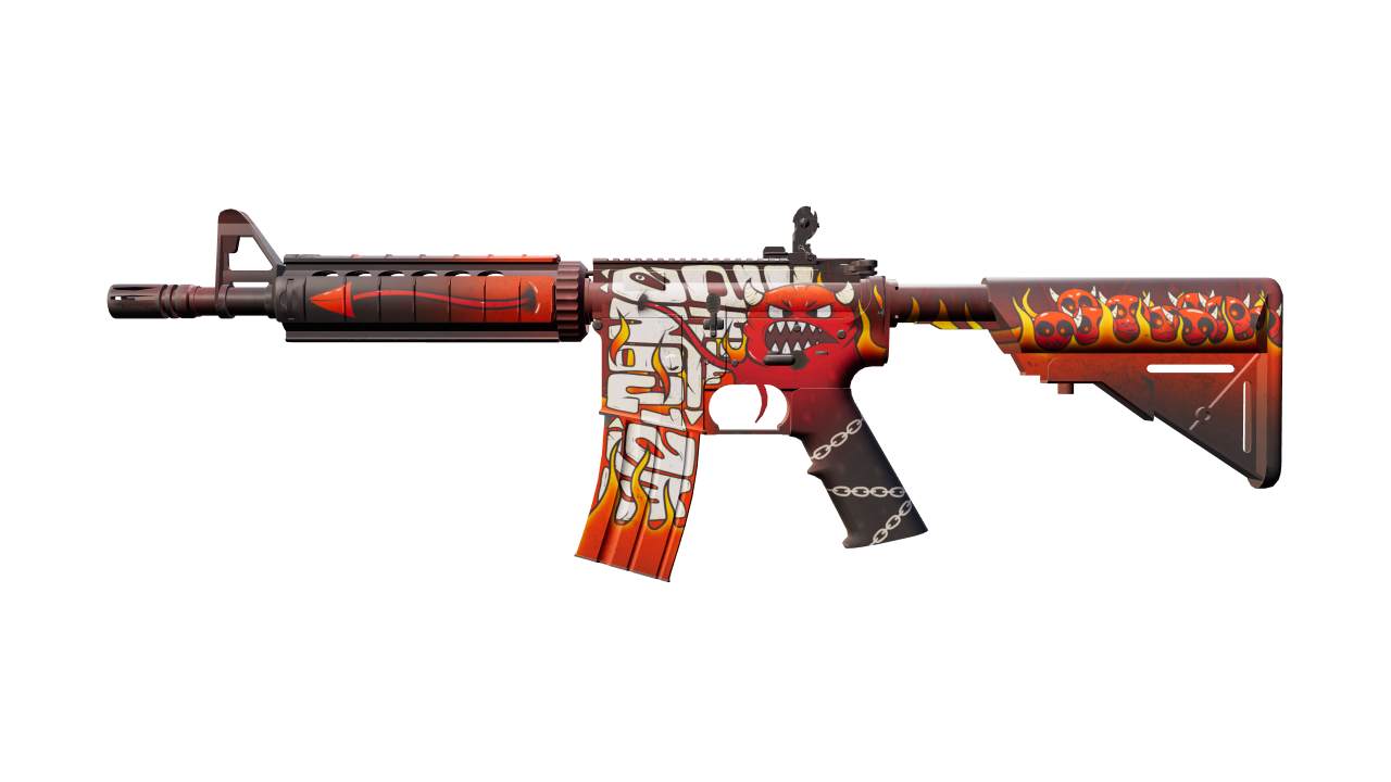 Front view of M4A4 | Hellfire
