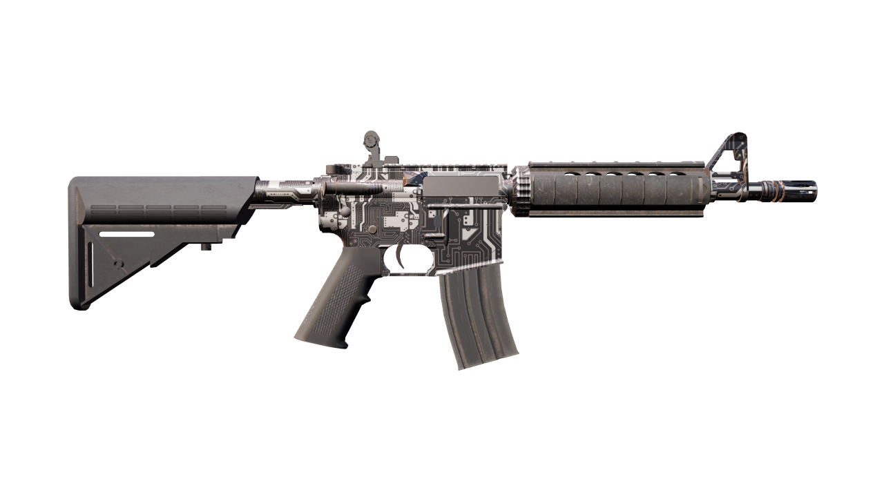 Back view of M4A4 | Mainframe
