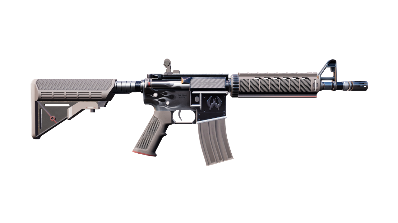 Back view of M4A4 | Magnesium