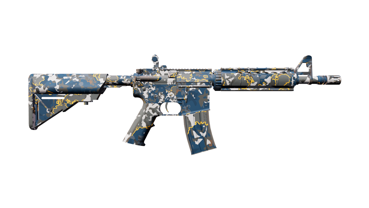 Back view of M4A4 | Global Offensive