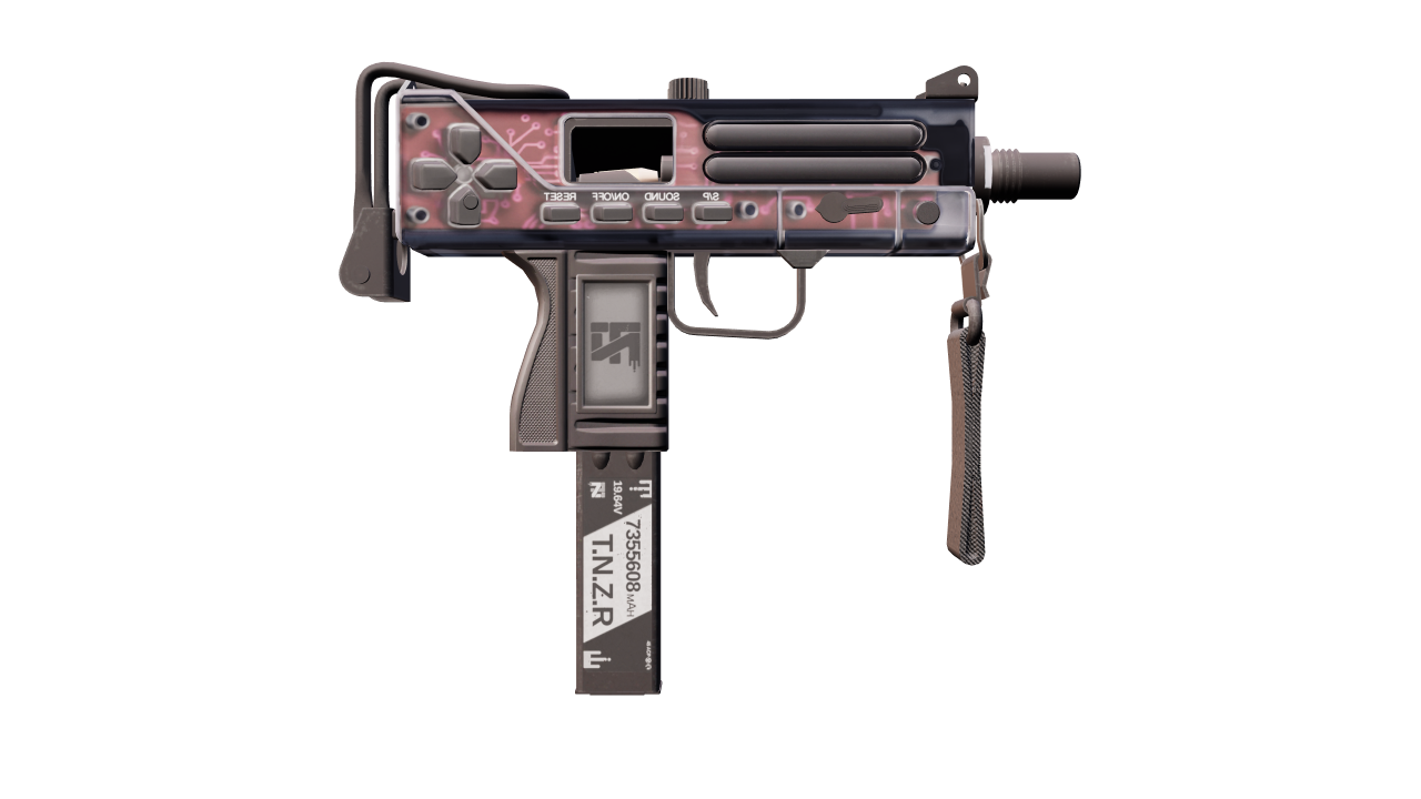 Back view of MAC-10 | Button Masher
