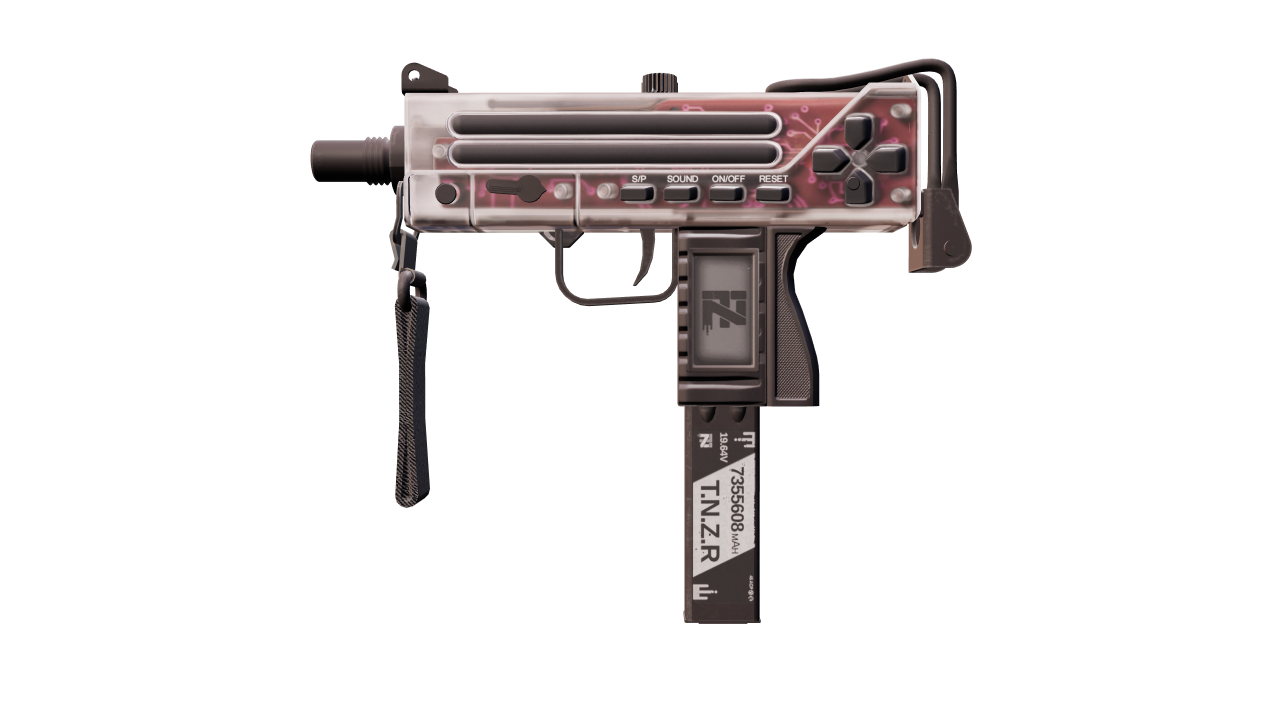 Front view of MAC-10 | Button Masher