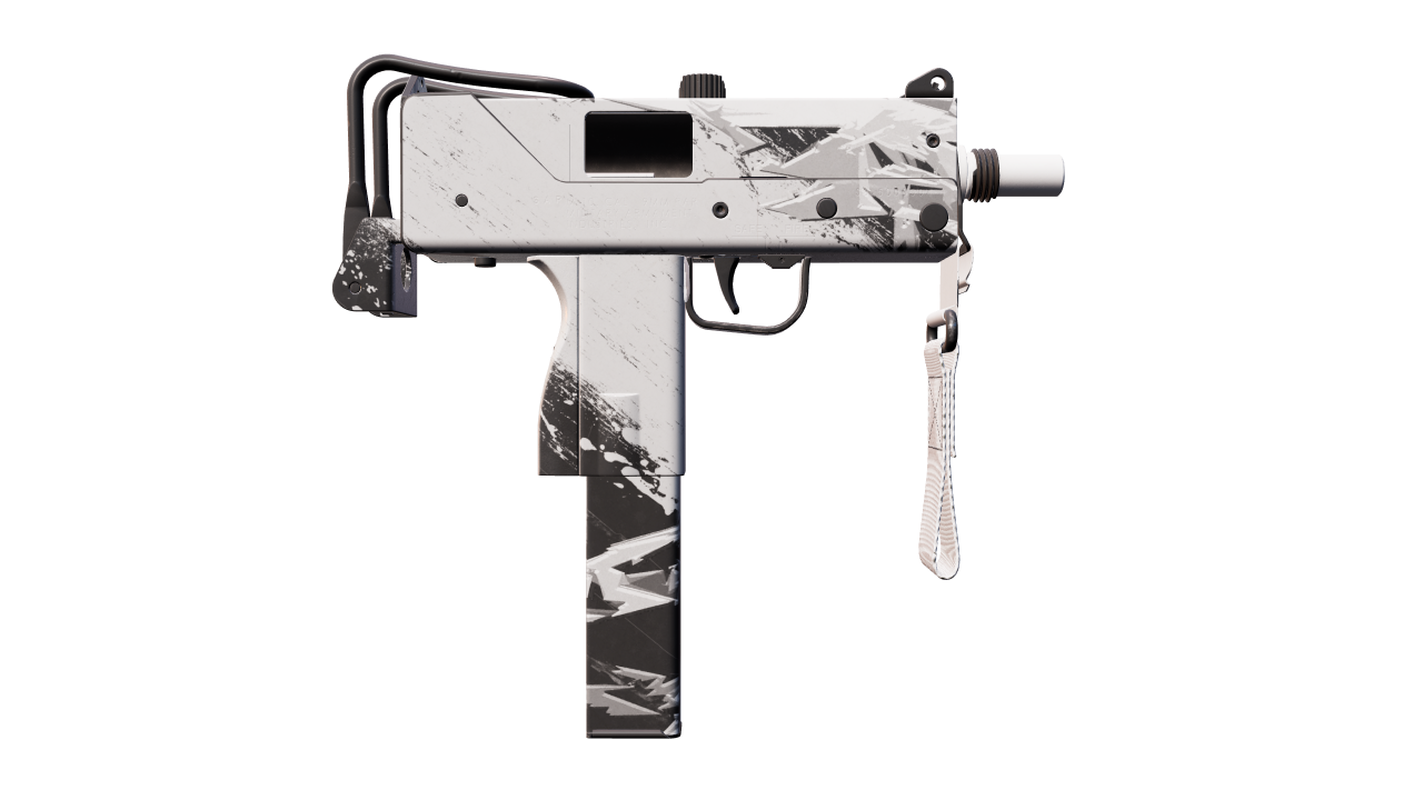 Back view of MAC-10 | Snow Splash