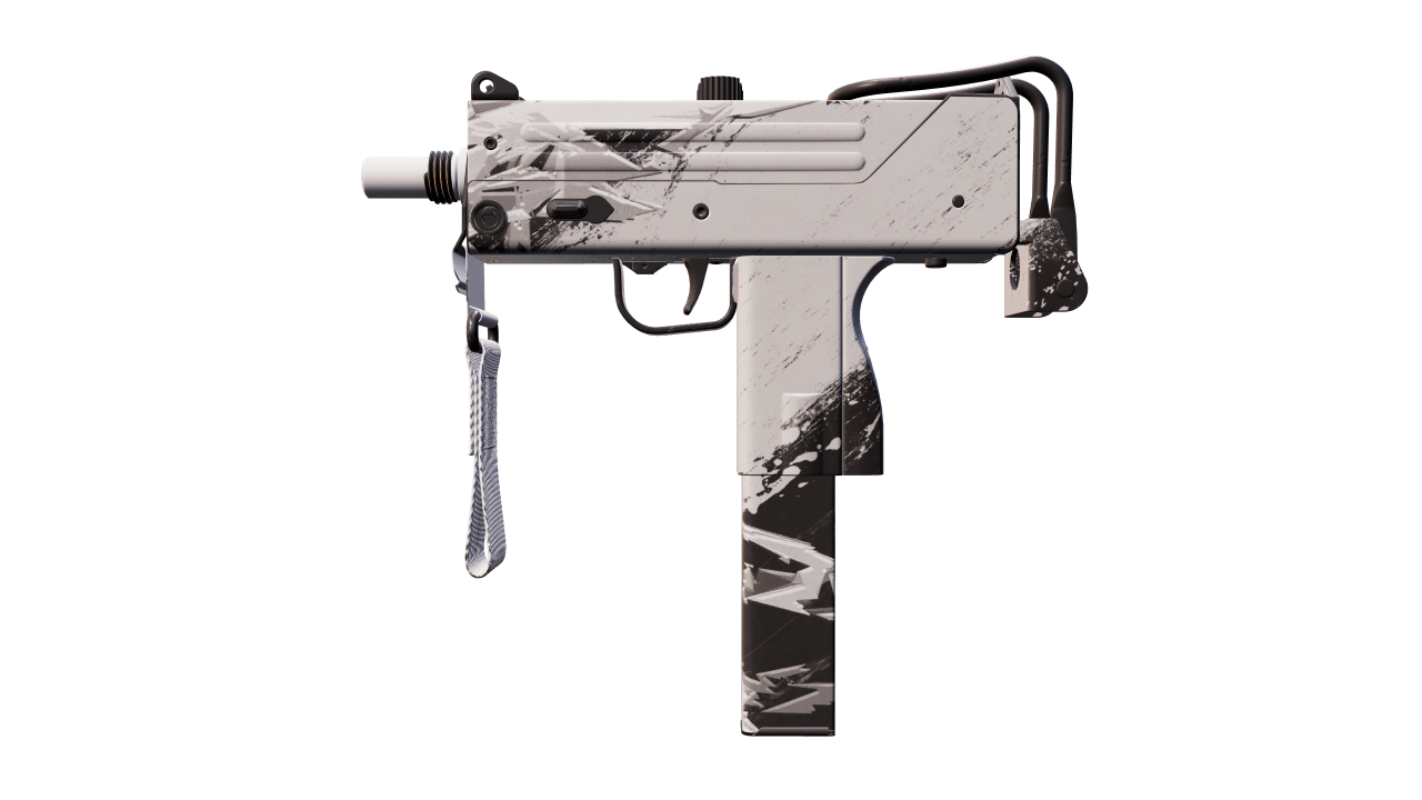 Front view of MAC-10 | Snow Splash