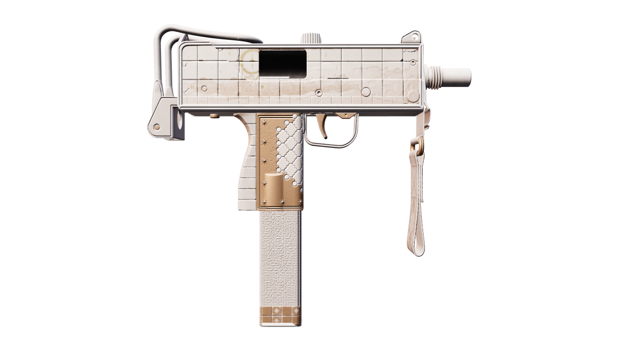 Back view of MAC-10 | Arabesque Mosaic