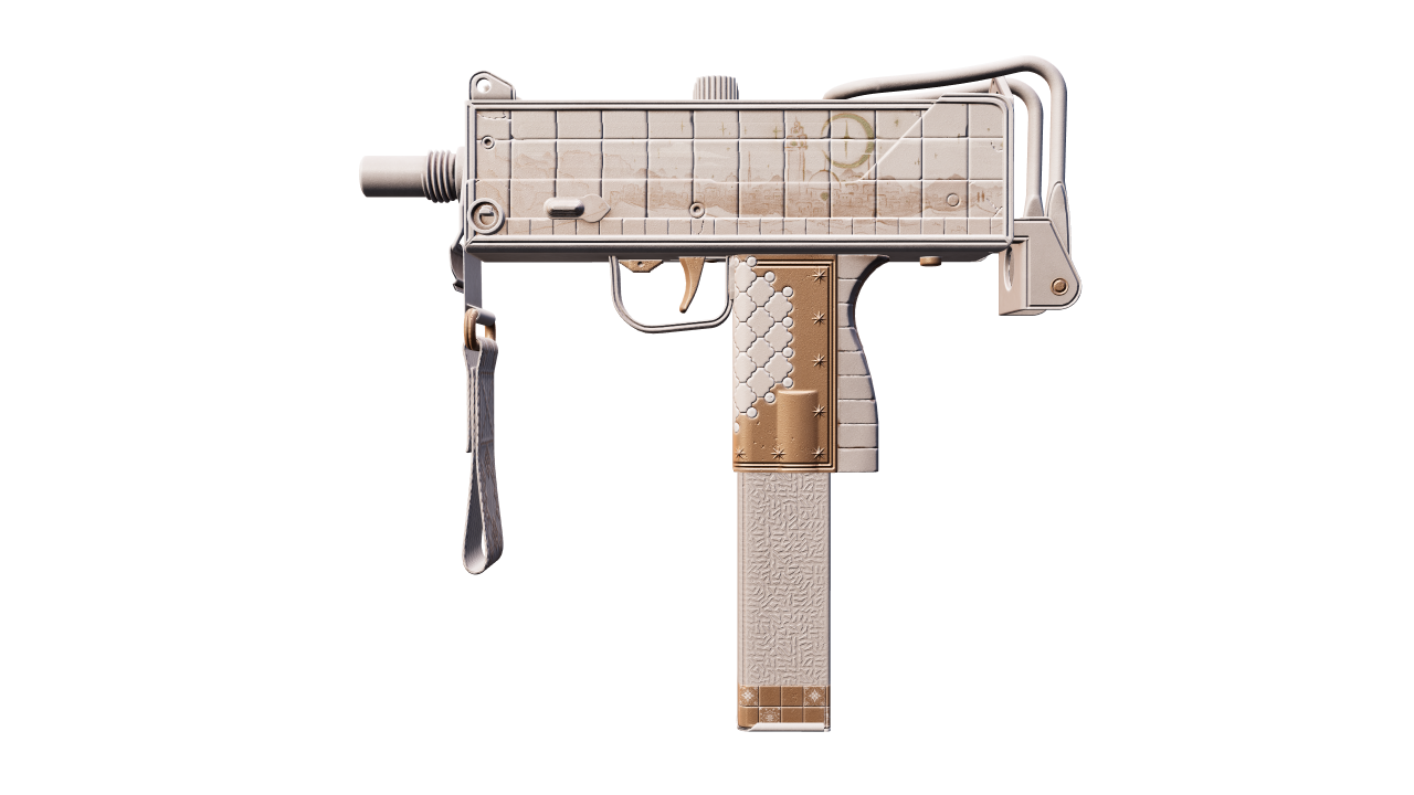 Front view of MAC-10 | Arabesque Mosaic