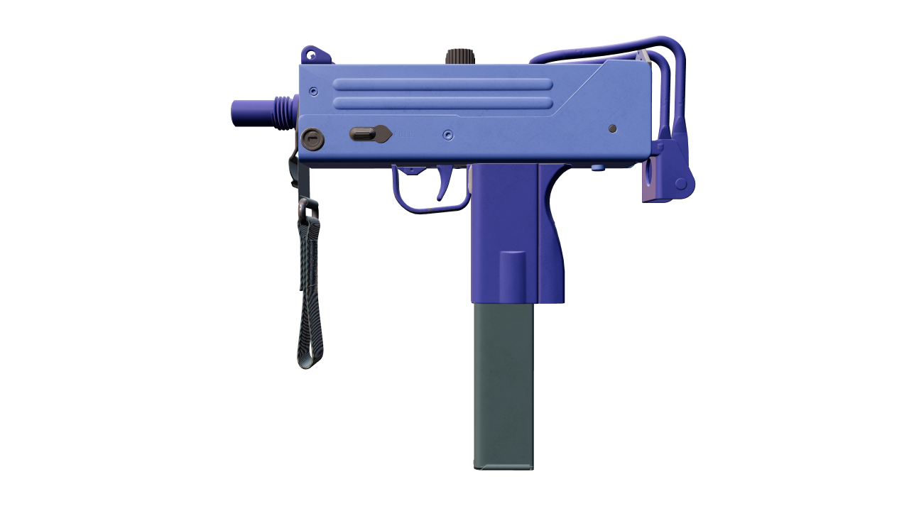 Front view of MAC-10 | Indigo
