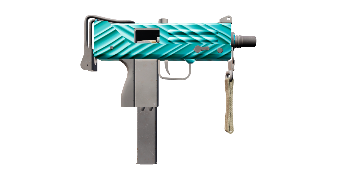 Back view of MAC-10 | Malachite
