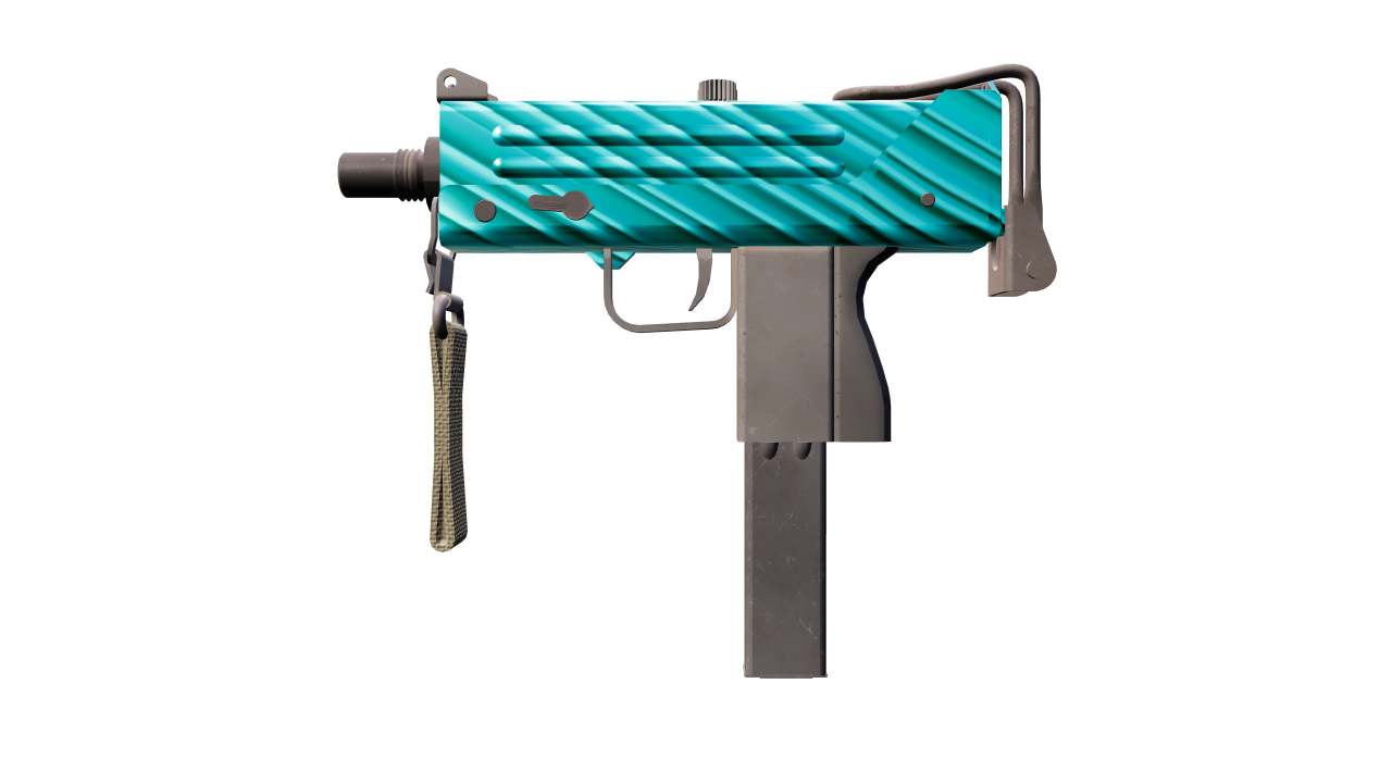 Front view of MAC-10 | Malachite