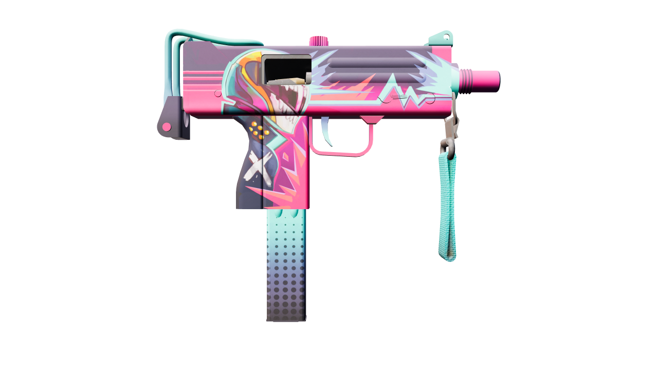 Back view of MAC-10 | Neon Rider