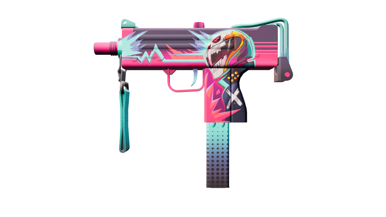 Front view of MAC-10 | Neon Rider