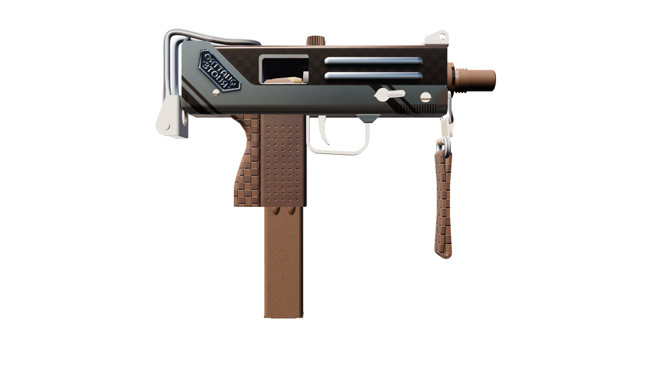 Back view of MAC-10 | Calf Skin