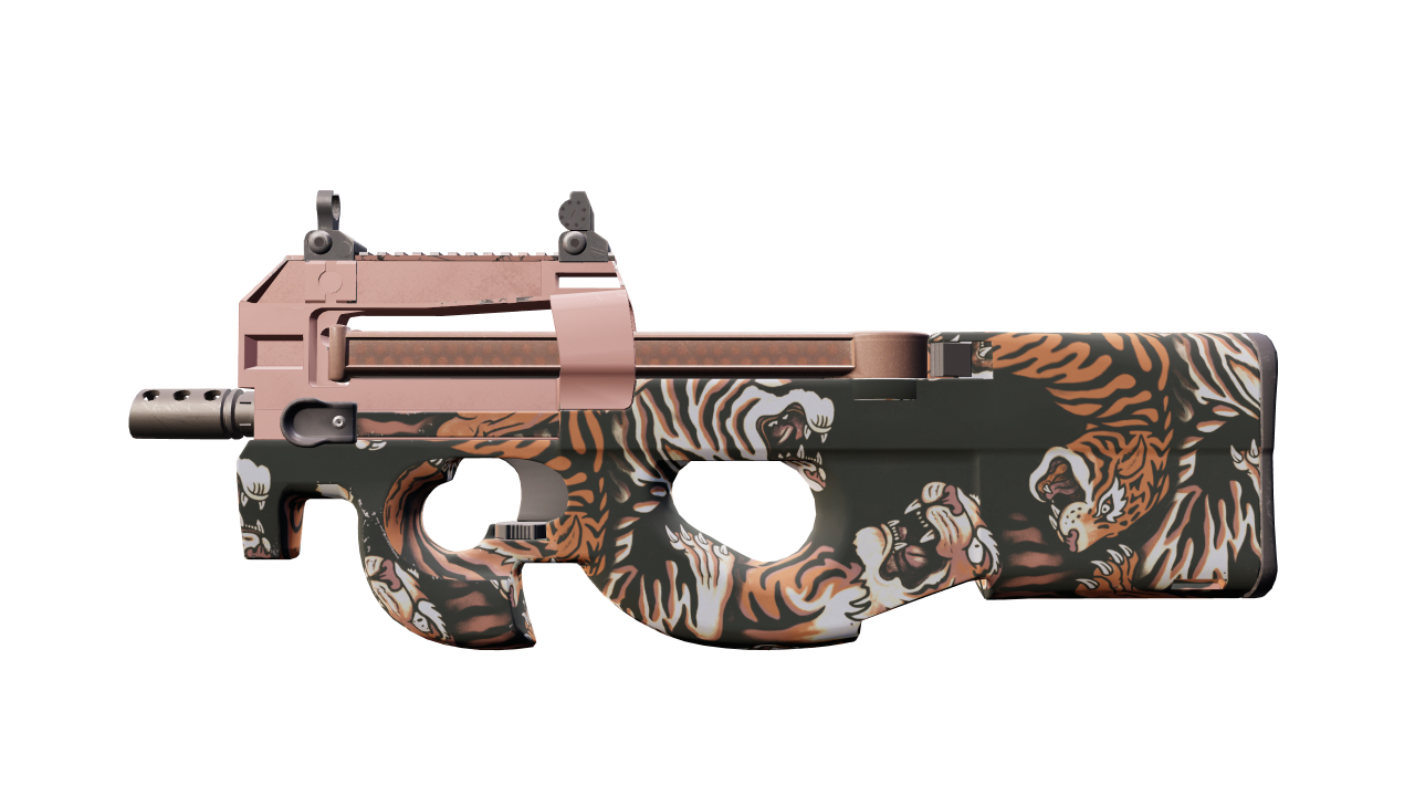 Front view of P90 | Tiger Pit