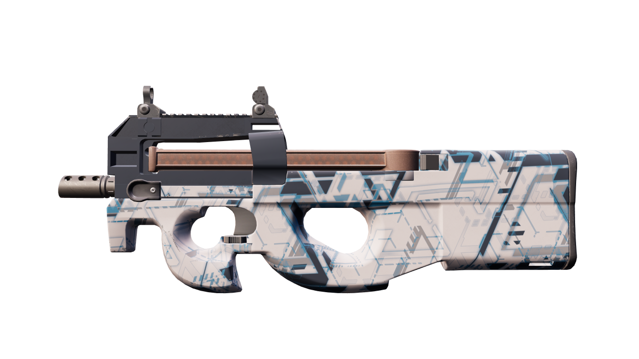 Front view of P90 | Schematic
