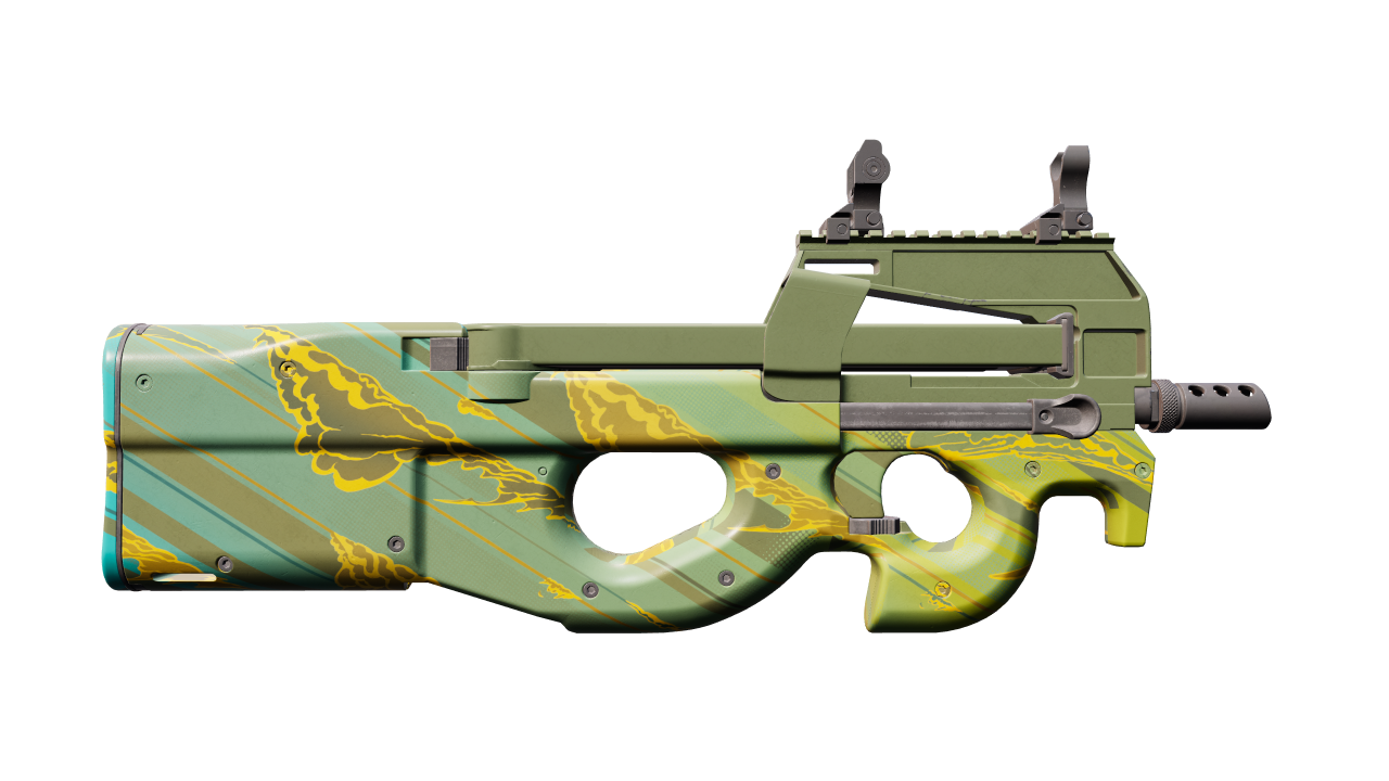 Back view of P90 | Mustard Gas