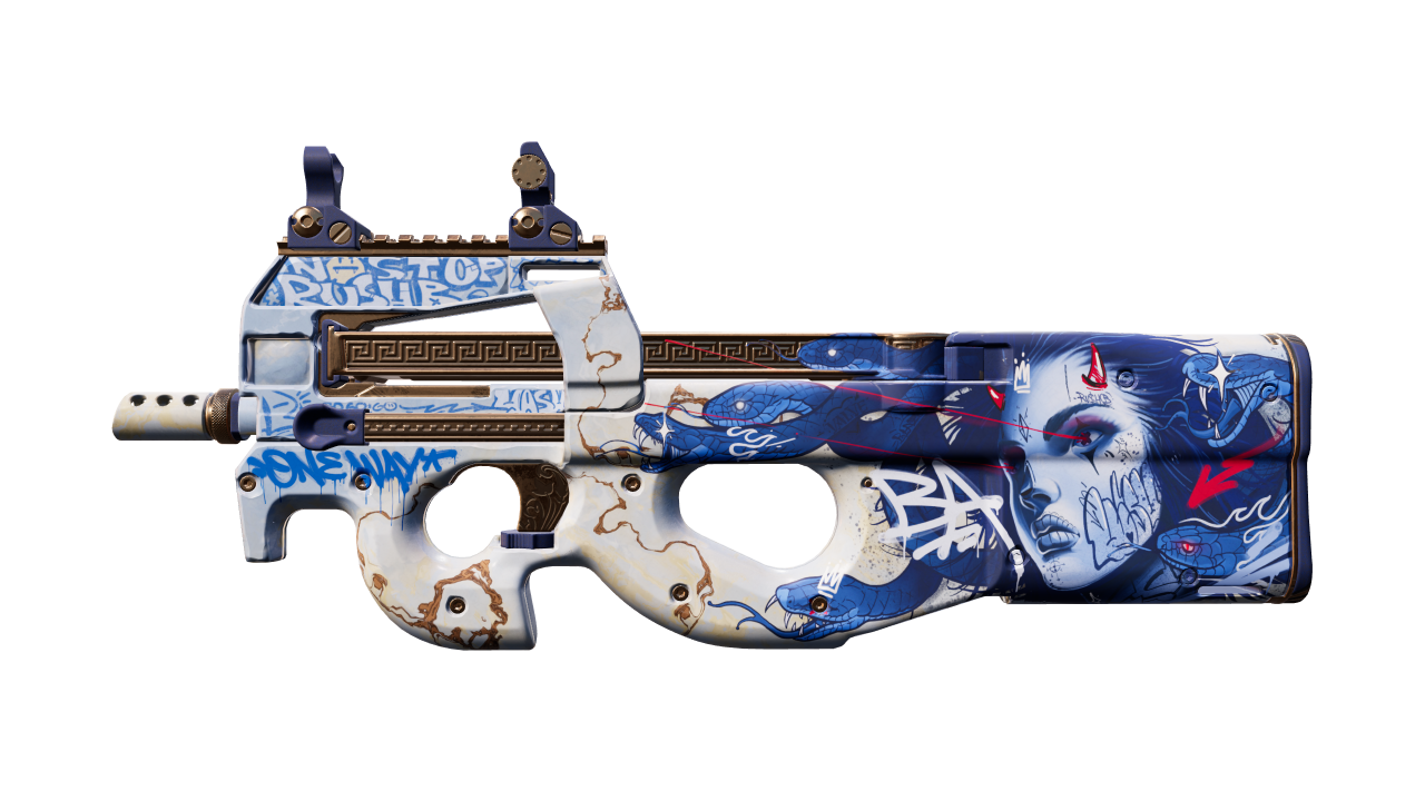 Front view of P90 | Deathgaze