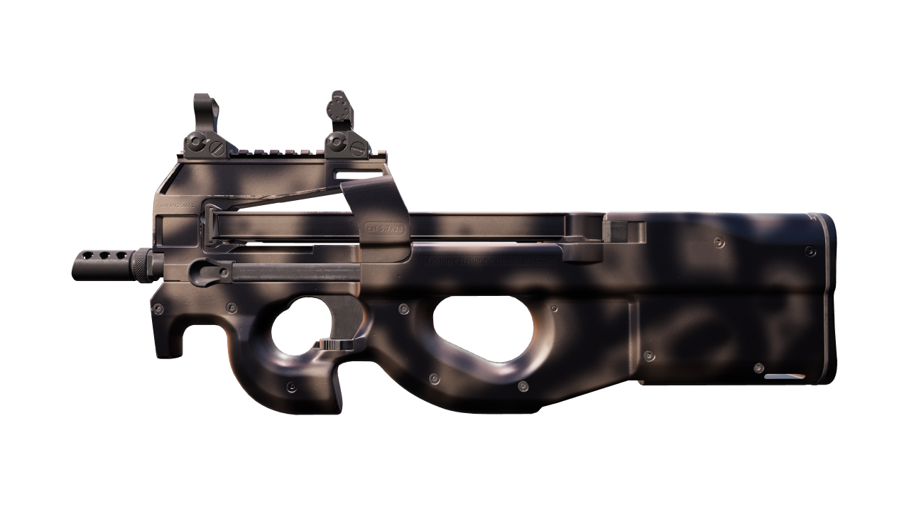 Front view of P90 | Scorched