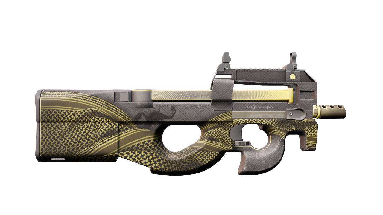 Back view of P90 | Desert Warfare