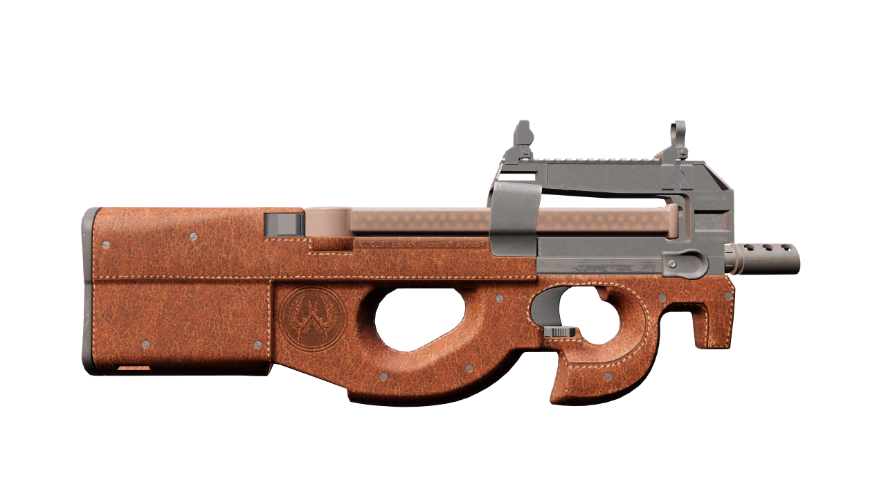Back view of P90 | Leather