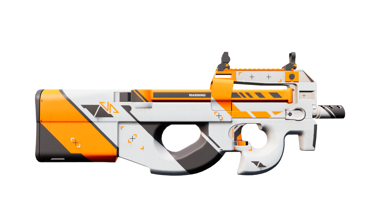 Back view of P90 | Asiimov