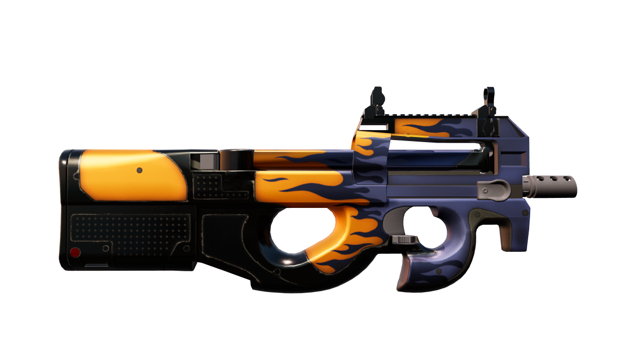 Back view of P90 | Chopper