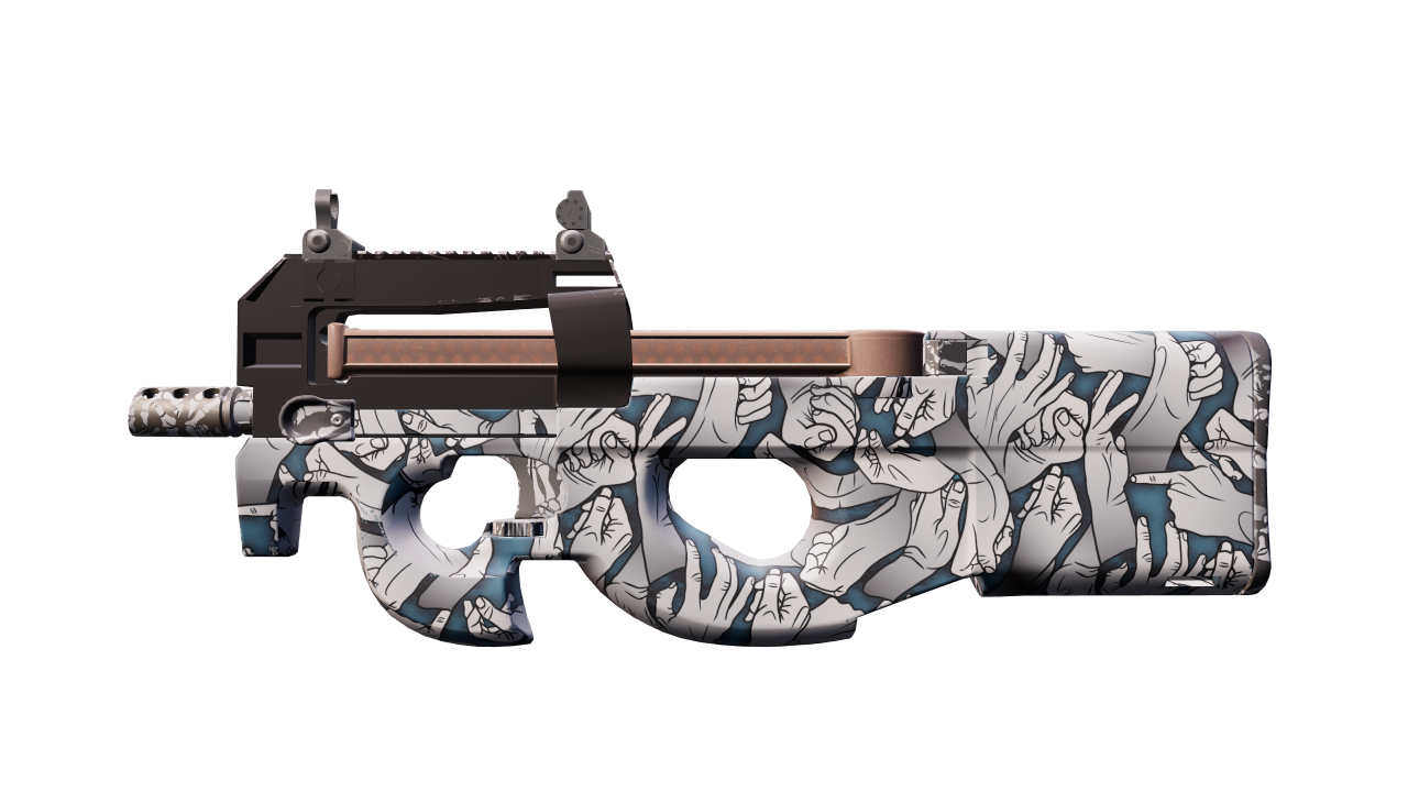 Front view of P90 | Death Grip
