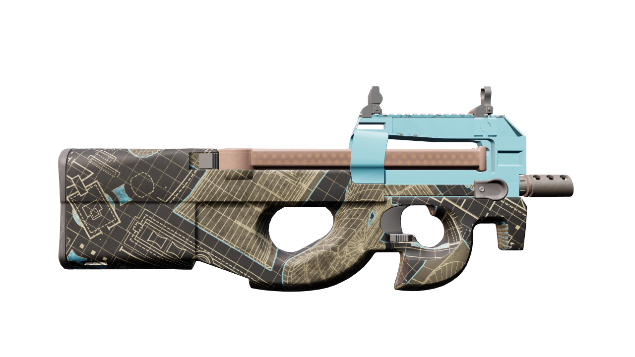 Back view of P90 | Facility Negative