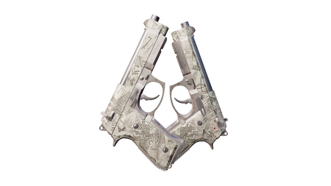 Back view of Dual Berettas | Heist