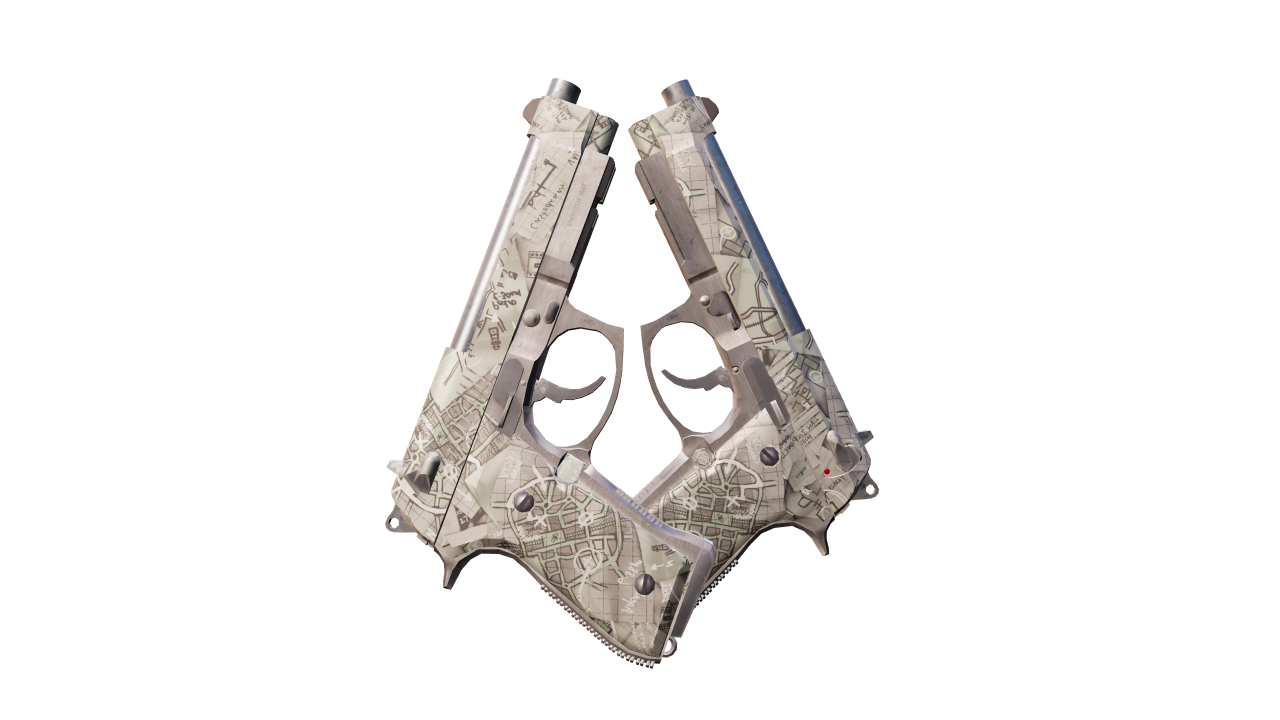 Front view of Dual Berettas | Heist