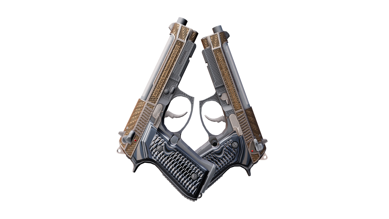 Back view of Dual Berettas | Tread