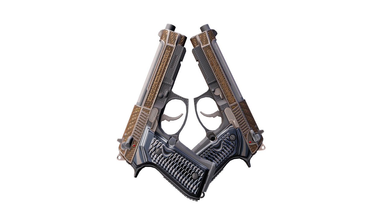 Front view of Dual Berettas | Tread