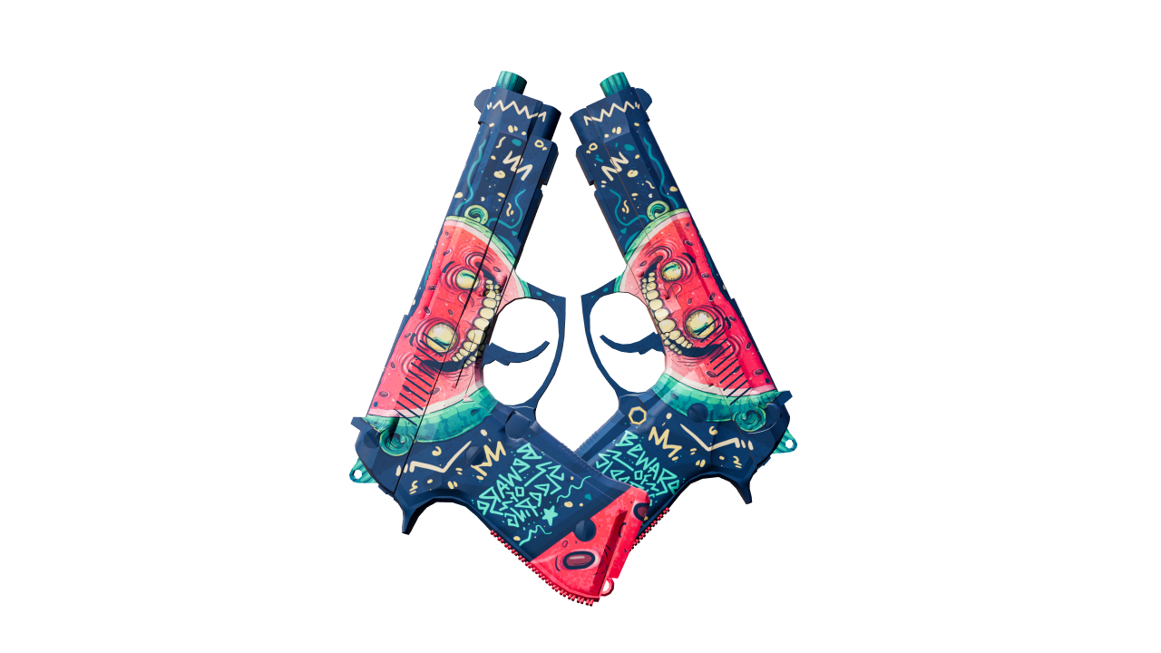 Front view of Dual Berettas | Melondrama